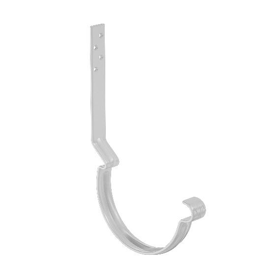 Водосток Aquasistem, система 125x90 - Крюк крепления желоба длинный RAL 9003 Белый купить в Юрьев-Польском