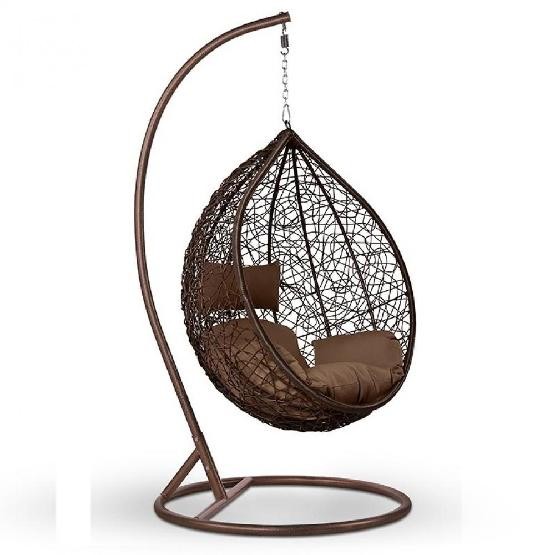 Кресло Подвесное из искусственного ротанга AFM-168A-L Brown купить в Юрьев-Польском