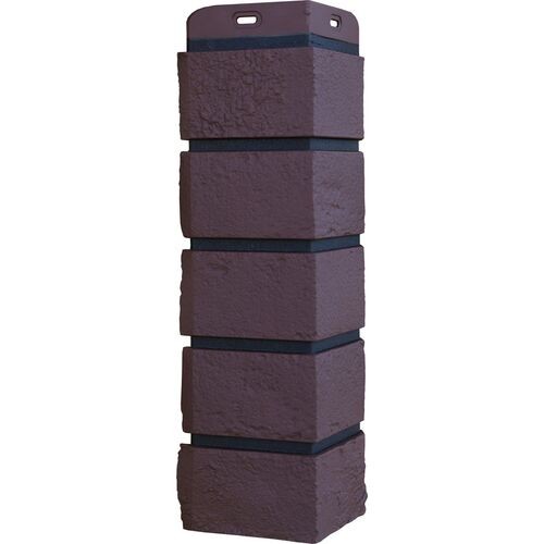 Угол Grand Line состаренный кирпич Элит каштан, ШОВ чёрный купить в Юрьев-Польском