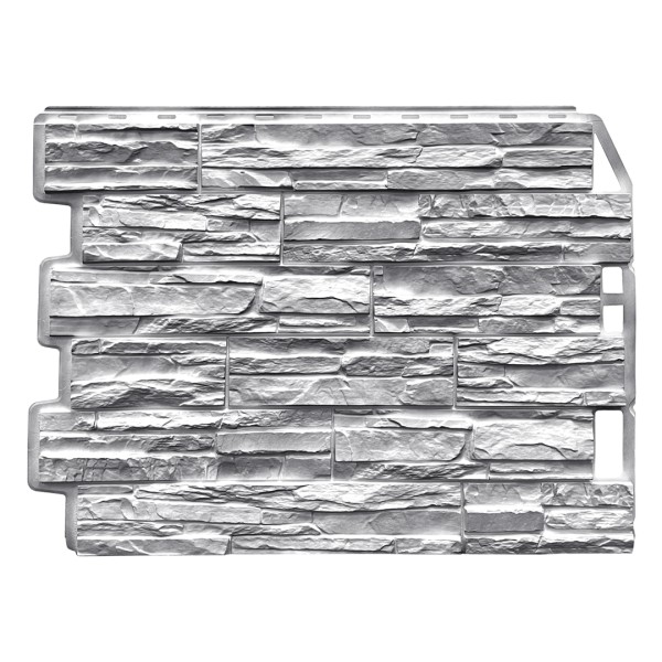 Фасадная панель FineBer, Скол - Светло-серый купить в Юрьев-Польском