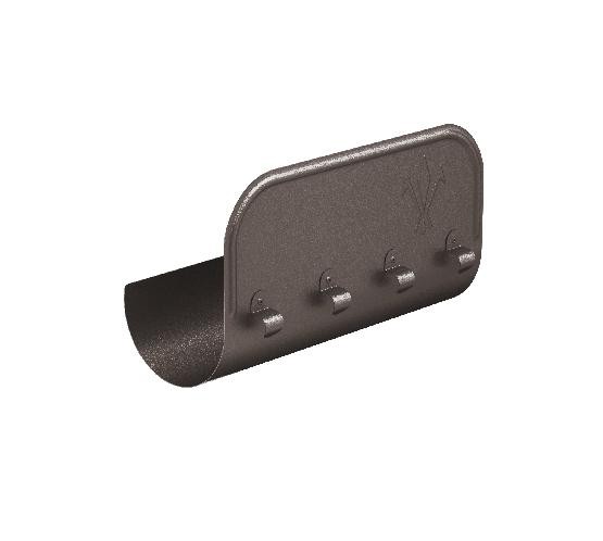 Водосток Aquasistem, Система 125x90 - Ограничитель перелива прямой RR 32 Тёмно-коричневый matt купить в Юрьев-Польском