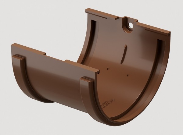 Соединитель желобов ПВХ Docke STANDART Светло-коричневый купить в Юрьев-Польском