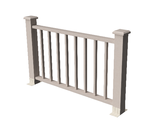 Ограждения декоративное ДПК GRINDERDECO Альма 1500 со скрытым крепежом выбеленый дуб купить в Юрьев-Польском