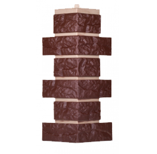 Угол T-Сайдинг-Кирпич Лондон Брик Коричневый купить в Юрьев-Польском