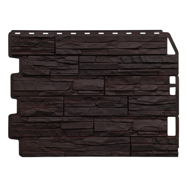 Фасадная панель FineBer, Скол - Тёмно коричневый купить в Юрьев-Польском