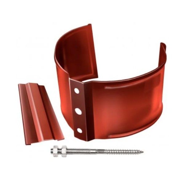 Водосток Grand Line 125x90 – Хомут трубы (на кирпич) RAL 8004 купить в Юрьев-Польском