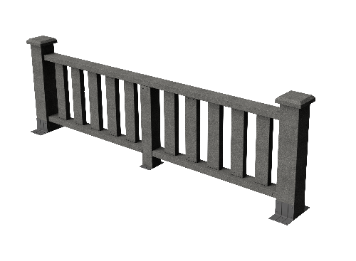 Ограждения декоративное ДПК GRINDERDECO Эрес серый базальт купить в Юрьев-Польском