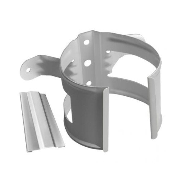 Водосток Grand Line 125x90 – Хомут трубы (на дерево) RAL 9003 купить в Юрьев-Польском