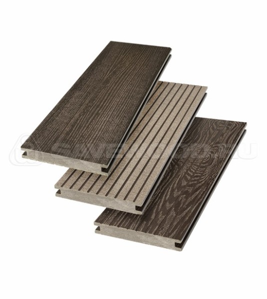 Террасная доска SW Fraxinus (R) полнотелая «SaveWood» Темно-коричневый купить в Юрьев-Польском