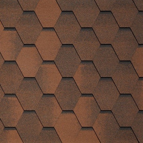 Гибкая черепица Tegola VENETO marrone 423 купить в Юрьев-Польском