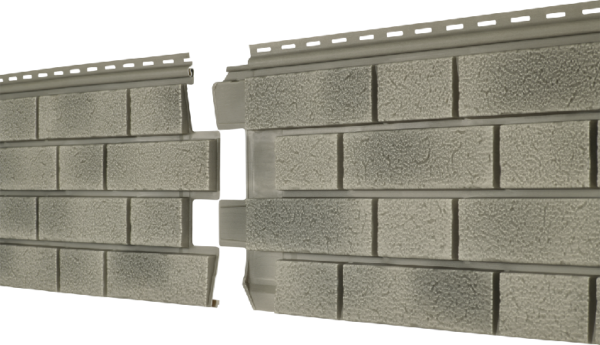 Фасадная панель Ю-пласт Стоун Хаус S-Lock Клинкер Балтик холодный цемент купить в Юрьев-Польском