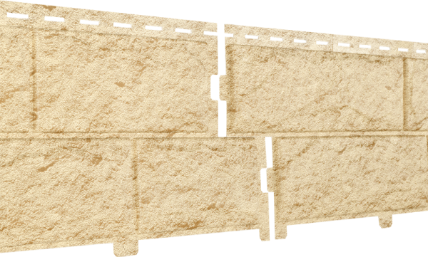 Фасадная панель Ю-Пласт Стоун-хаус камень золотистый (двойной замок) купить в Юрьев-Польском