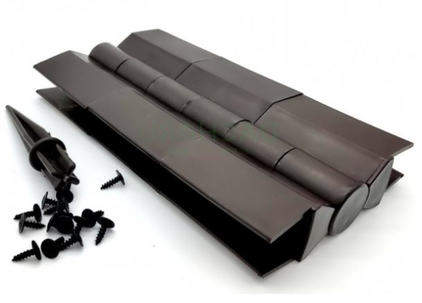 Угловой (стыковочный) шарнир для грядкок ДПК 225мм чёрный купить в Юрьев-Польском