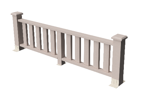 Ограждения декоративное ДПК GRINDERDECO Эрес выбеленый дуб купить в Юрьев-Польском