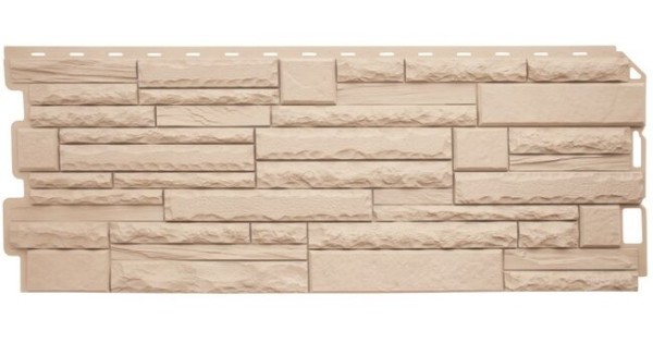 Фасадная панель Альта-Профиль Скалистый камень ЭКО Кремовый купить в Юрьев-Польском