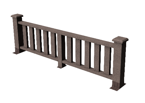 Ограждения декоративное ДПК GRINDERDECO Эрес венге купить в Юрьев-Польском