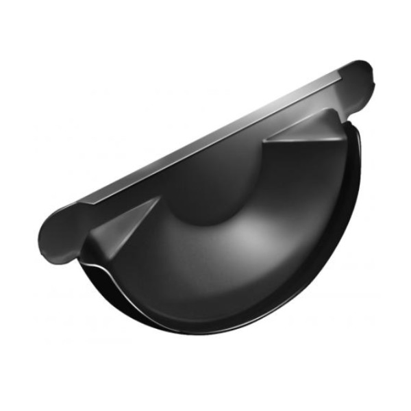 Водосток Grand Line 125x90 – Заглушка желоба RAL 9005 купить в Юрьев-Польском