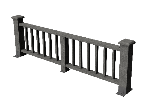 Ограждения декоративное ДПК GRINDERDECO Троя серый базальт купить в Юрьев-Польском