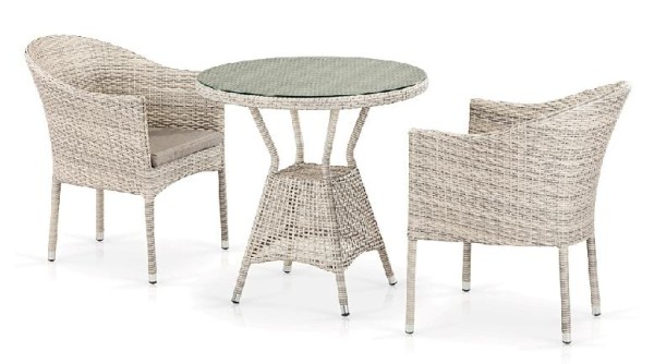 Комплект плетеной мебели AFINA из иск. ротанга T705ANT/Y350-W85 Latte 2Pcs купить в Юрьев-Польском