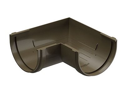 Угол желоба 90˚ Docke Premium ПВХ - Каштан купить в Юрьев-Польском