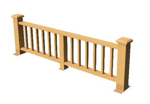 Ограждения декоративное ДПК GRINDERDECO Троя песчаник купить в Юрьев-Польском