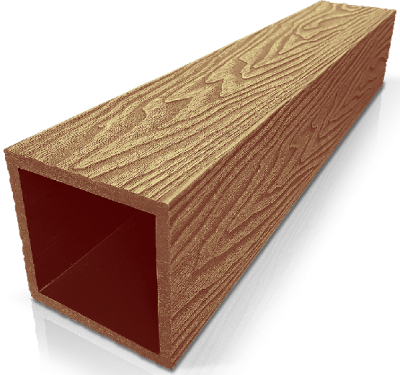 Столб ДПК 3D GardenParkett фактура дерева Бук