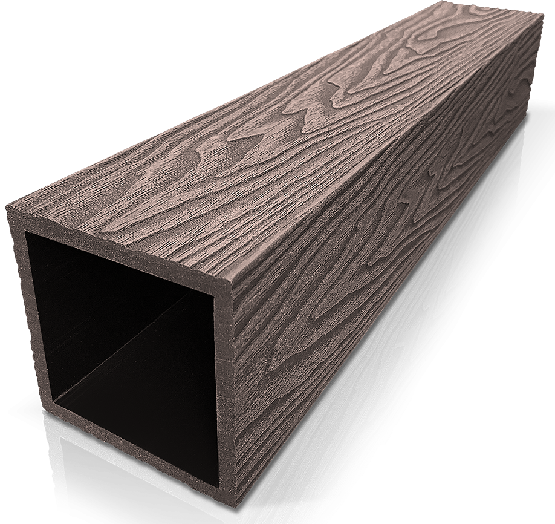 Столб ДПК 3D GardenParkett фактура дерева Венге купить в Юрьев-Польском