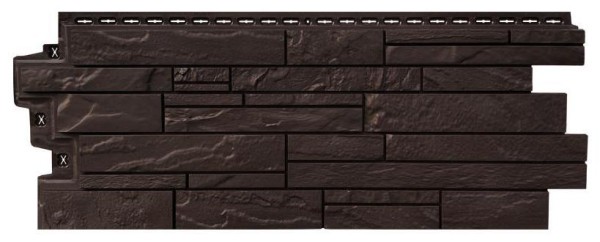 Фасадная панель Grand Line Скала Стандарт Шоколадный (коричневый) купить в Юрьев-Польском