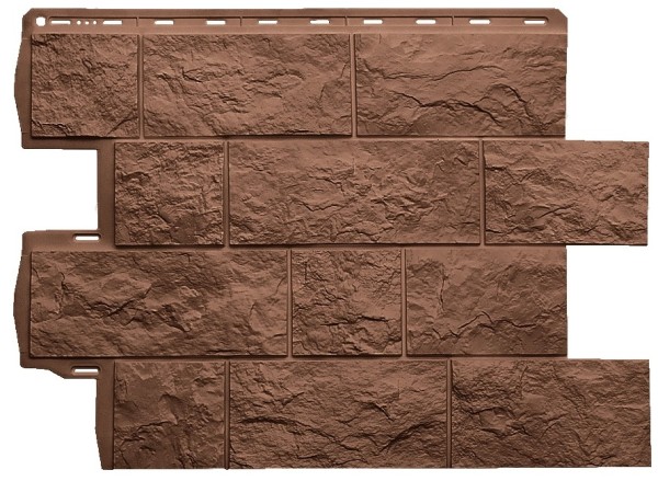 Фасадная панель Альта-Профиль Туф ЭКО Терракотовый купить в Юрьев-Польском