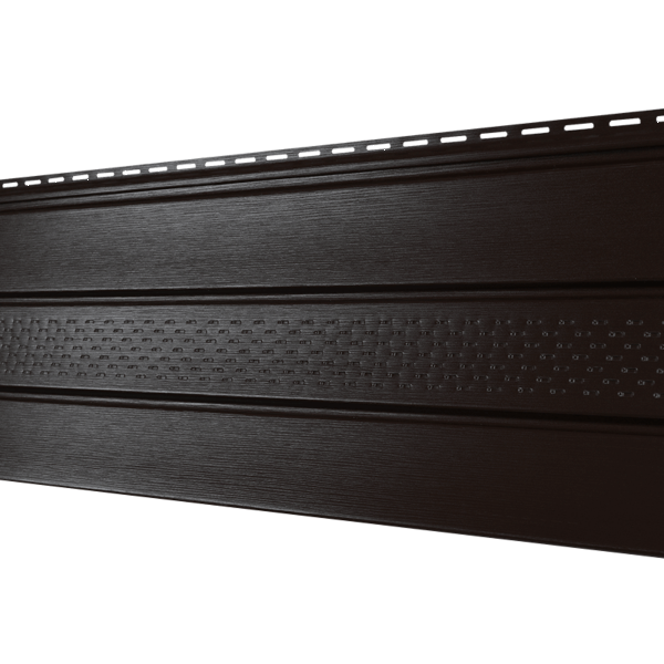 Софит Ю-Пласт PRO Классический перфорация по центру, коричневый купить в Юрьев-Польском