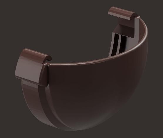 Заглушка желоба Docke Lux ПВХ - Шоколад купить в Юрьев-Польском