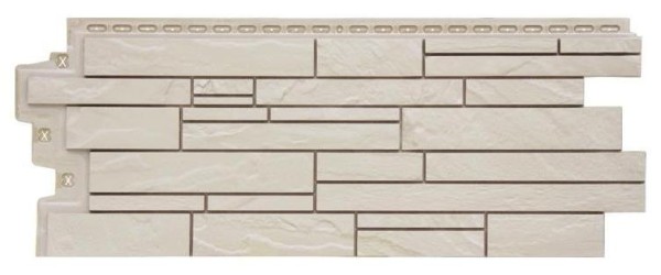 Фасадная панель Grand Line Скала Стандарт молочный купить в Юрьев-Польском