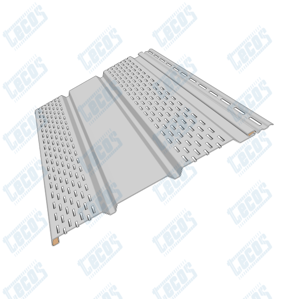 Софит к сайдингу ПЕРФОРАЦИЯ ПО БОКАМ TECOS БЕЛЫЙ купить в Юрьев-Польском