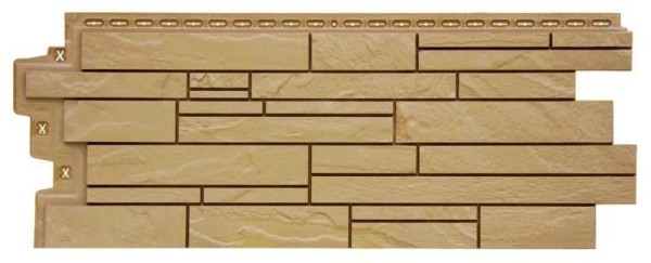 Фасадная панель Grand Line Скала Стандарт песочная купить в Юрьев-Польском