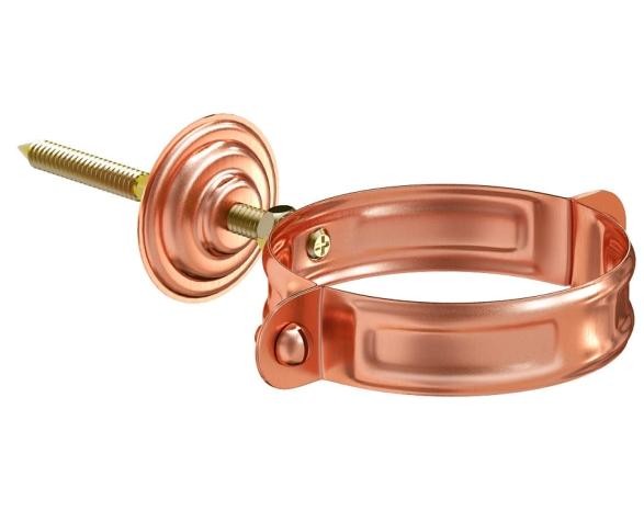 Водосток Aquasistem, система 150/100 - Хомут для крепления трубы медный купить в Юрьев-Польском