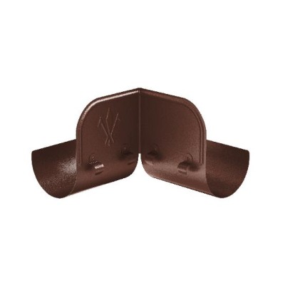 Водосток Aquasistem, Система 150/100 - Ограничитель перелива угловой RAL 8017 Коричневый matt