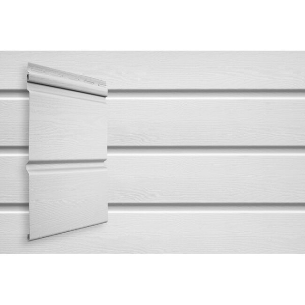 Виниловый сайдинг Grand Line Double-Брус Белый купить в Юрьев-Польском