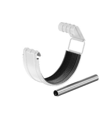 Водосток Aquasistem, система 150/100 - Соединитель желоба с резиновым уплотнителем RAL 9003 Белый купить в Юрьев-Польском