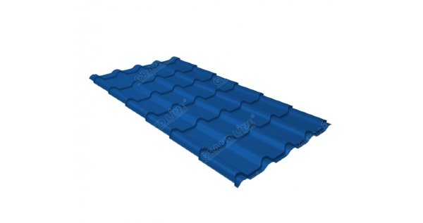 Металлочерепица камея 0,45 PE RAL 5005 сигнальный синий купить в Юрьев-Польском