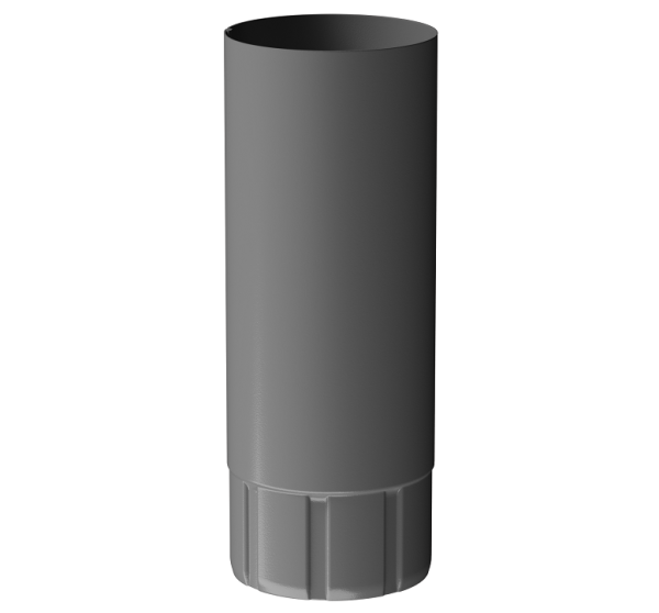 Труба водосточная 1 м D90 Döcke STAL PREMIUM Графит, (RAL 7024) купить в Юрьев-Польском
