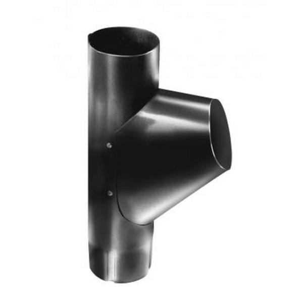 Водосток Grand Line 125x90 – Тройник RAL 9005 купить в Юрьев-Польском