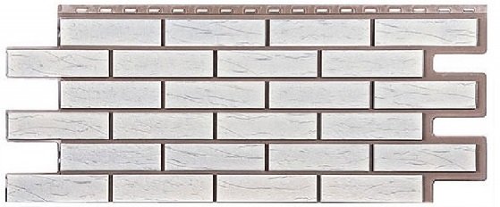 Фасадная панель T-Сайдинг-Кирпич Саман Белый купить в Юрьев-Польском