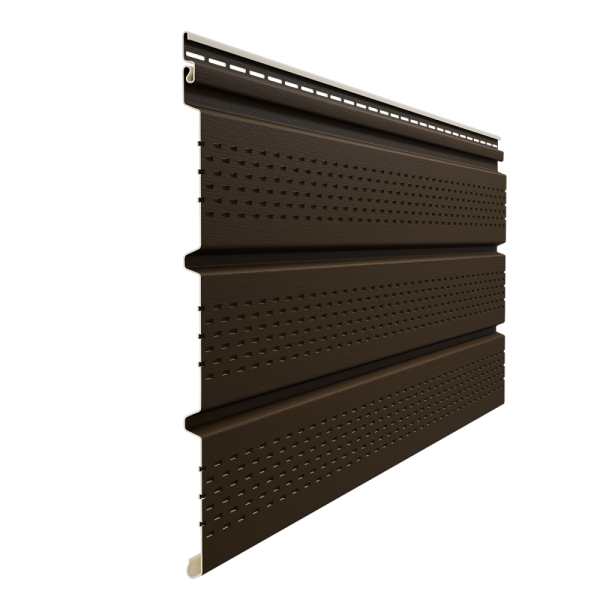 Софит Элит со сплошной перфорацией Коричневый (темный дуб) купить в Юрьев-Польском
