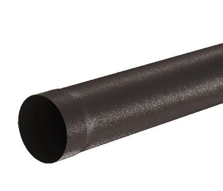 Водосток Aquasistem, Система 125x90 - Труба водосточная 1.00м RR 32 Тёмно-коричневый matt купить в Юрьев-Польском