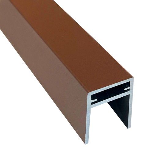 П-профиль Алюминиевый EasyDecking 35x25 Коричневый купить в Юрьев-Польском