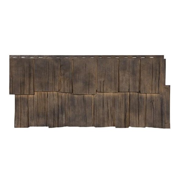 Фасадная панель T-Сайдинг- Щепа Дуб ЭКО-2 Орех купить в Юрьев-Польском