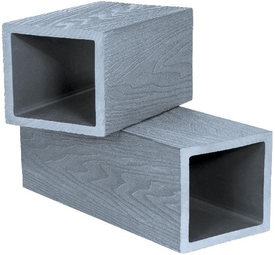 Столб опорный Polivan SINGARAJA 3D фактура дерева, серый купить в Юрьев-Польском