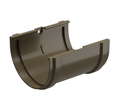 Соединитель желоба Docke Premium ПВХ - Каштан купить в Юрьев-Польском