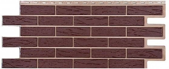 Фасадная панель T-Сайдинг-Кирпич Саман Коричневый купить в Юрьев-Польском