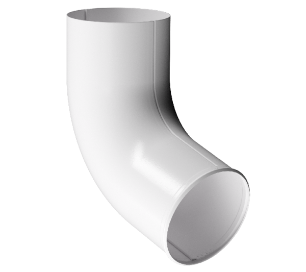 Отвод трубы D90 Döcke STAL PREMIUM Пломбир, (RAL 9010) купить в Юрьев-Польском